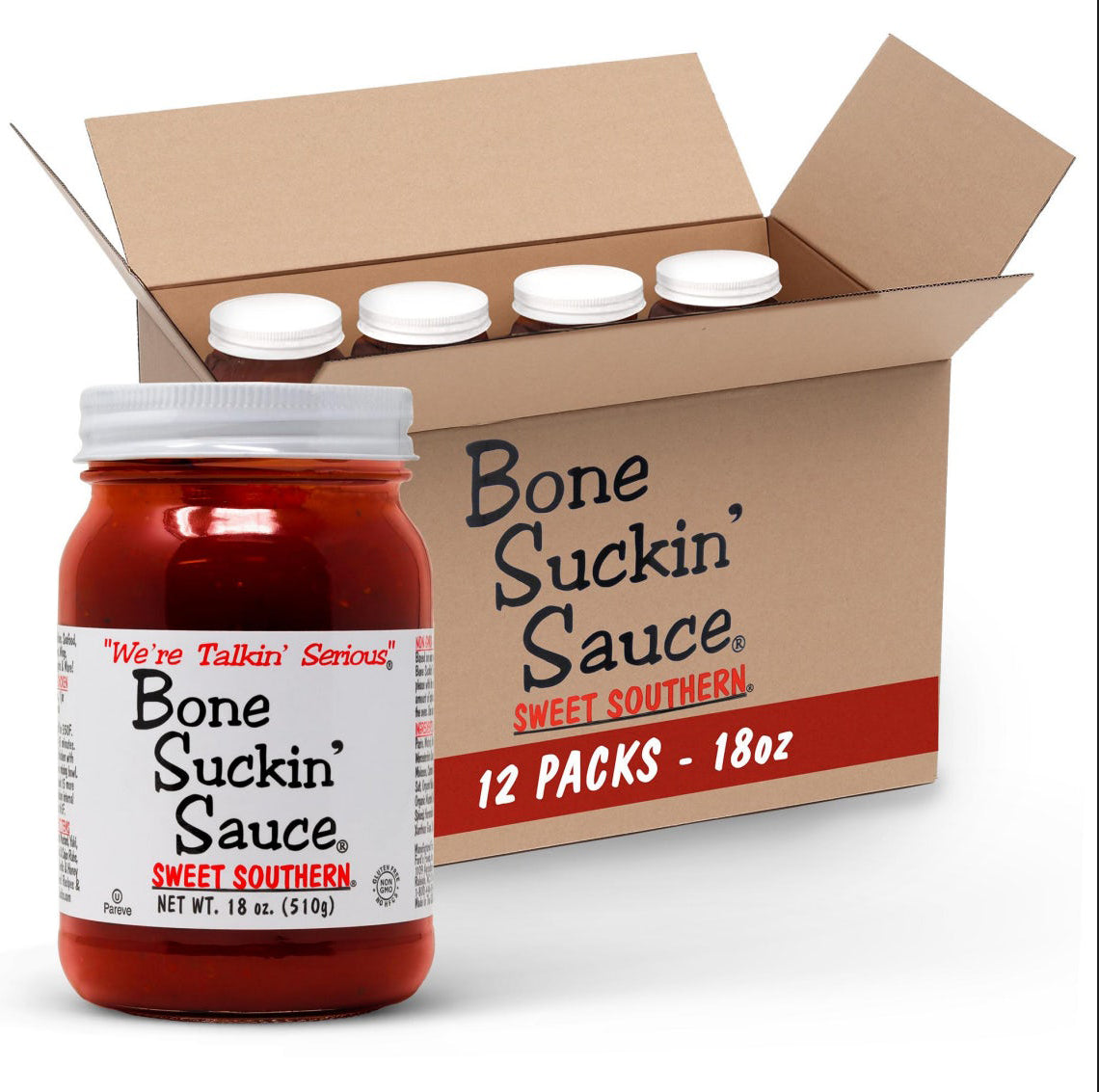 Bone Suckin' Sauce® Non-GMO, Gluten-Free, Kosher and has No High Fructose Corn Syrup - a wholesome choice for your culinary creations.