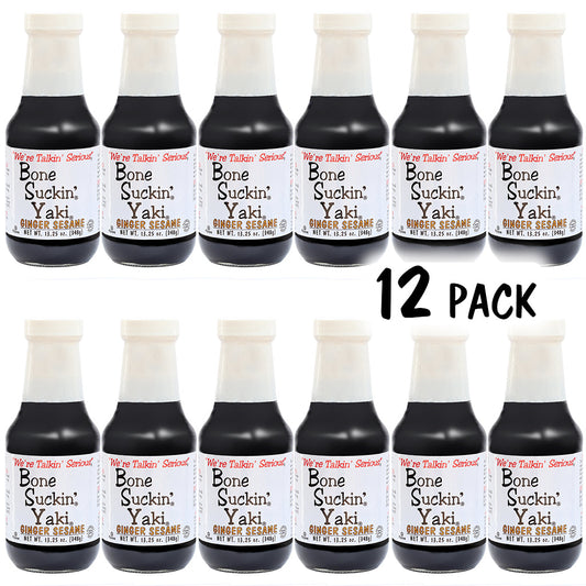 Bone Suckin'® Yaki®, Ginger Sesame, 13.25 oz., 12 pack