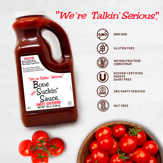 Bone Suckin' Sauce®, Thicker Style, Sweet Southern® 4/144 oz.