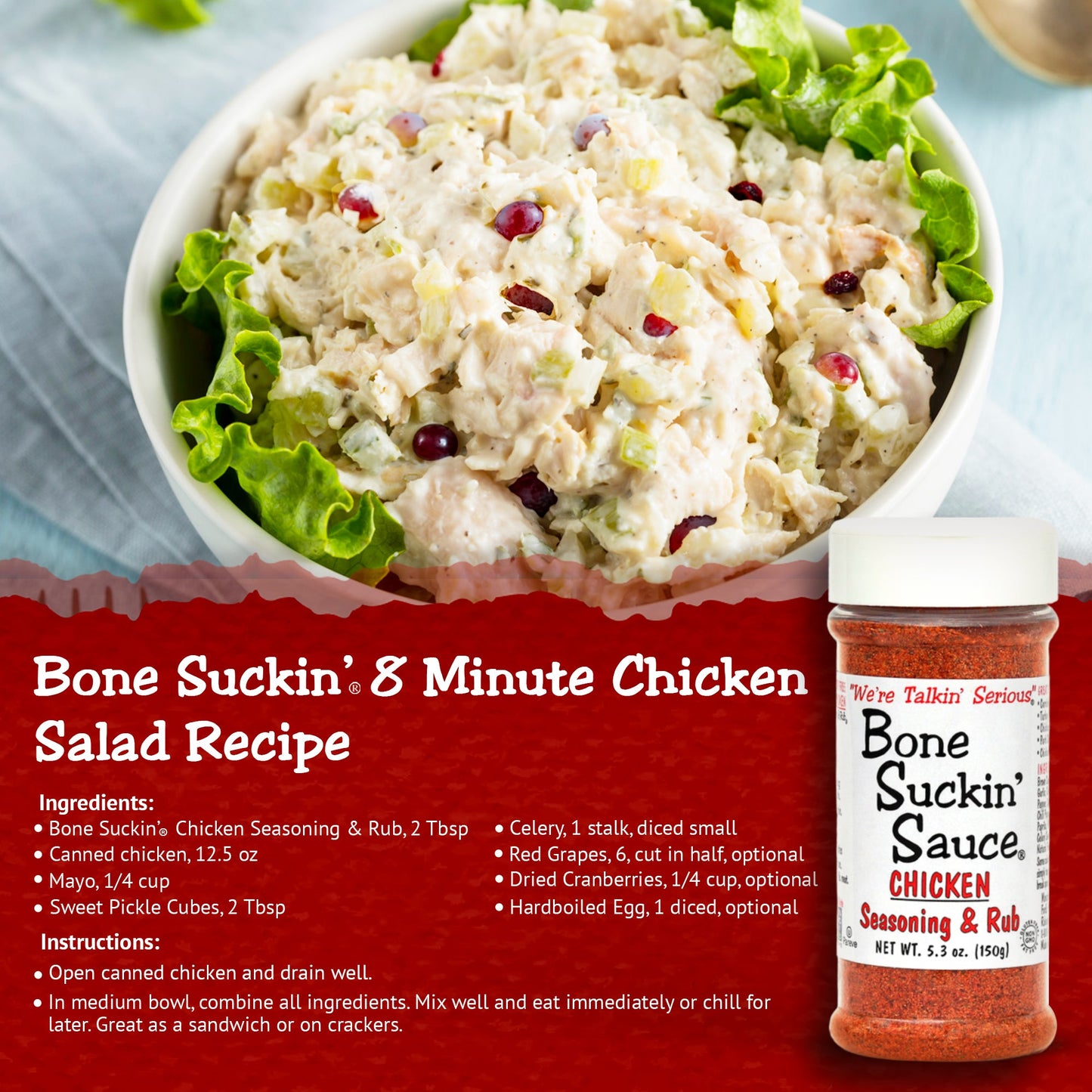 Bone Suckin' Chicken Seasoning & Rub - 12/5.3oz - with Garlic & Sage - Perfect for Chicken, Turkey, Other Poultry, Fish - Brown Sugar, Garlic, Onion, Spices - Non-GMO, Gluten-Free, Fat-Free, Kosher, Pareve, No MSG!